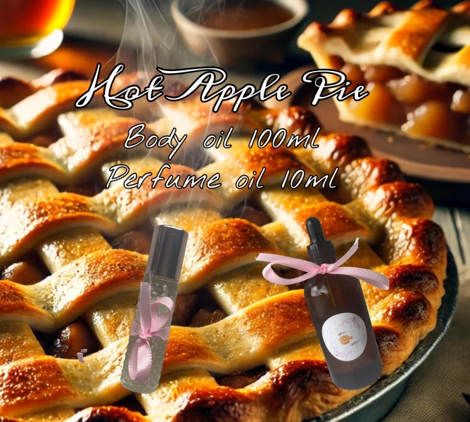 Hot Apple Pie Body Oil/Perfume Oil roll on | Apple Pie, Gourmand Perfume, Cinnamon, Warm Apple Fragrance, Warm Vanilla
