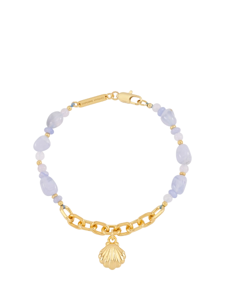 Estella Bartlett The Edit Seashell Charm Bracelet, Gold