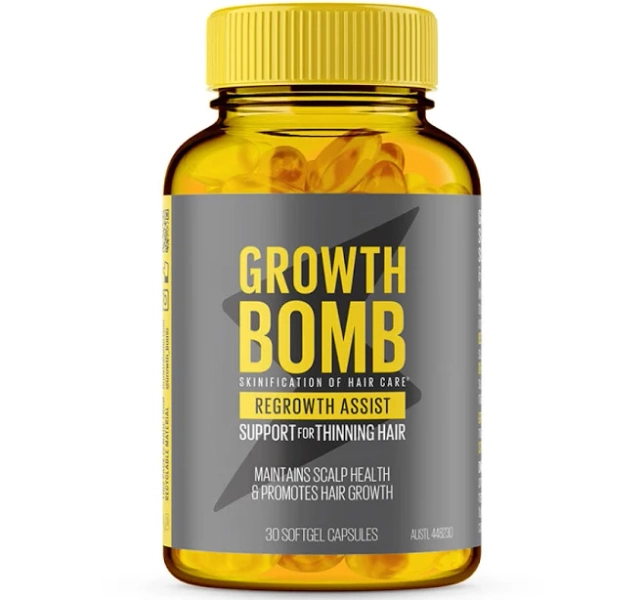 Growth Bomb Regrowth Assist Support Thinning Hair Supplement