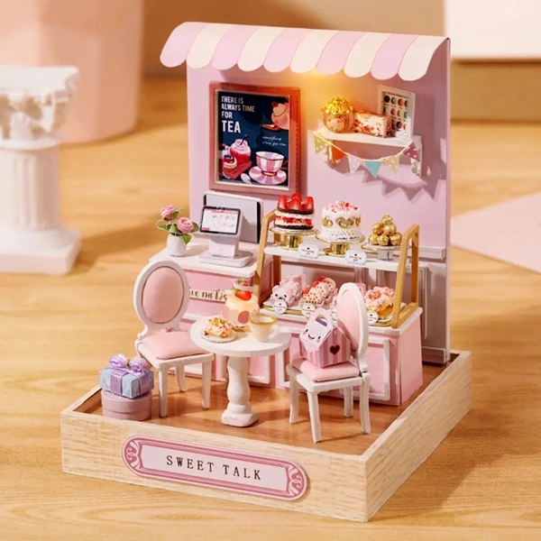 Kawaii DIY Cake Studio Furniture Dollhouse - Limited Edition