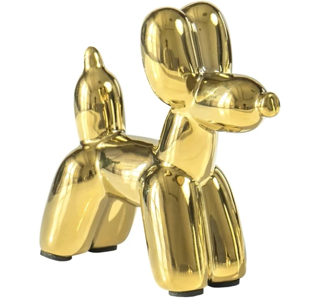 Notakia Cute Ceramics Balloon Dog Statue