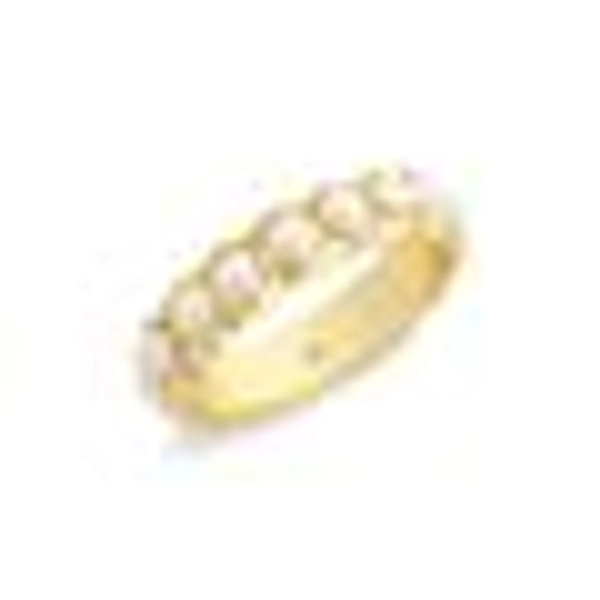 Imitation Pearl Eternity Band Ring