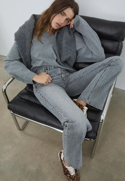 D98 Straight-Fit Jeans im Vintage-Look