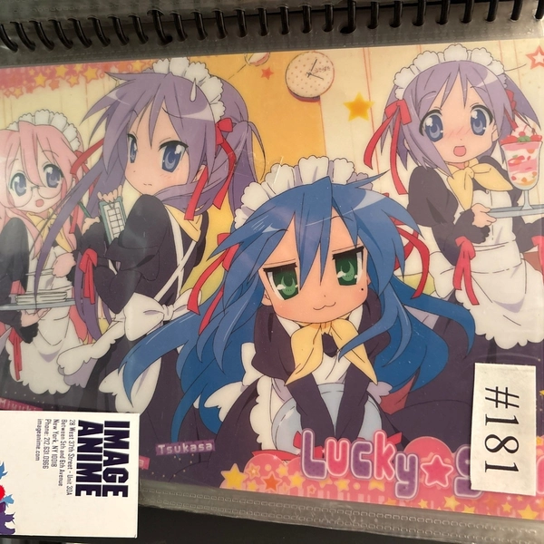 Vintage Lucky Star Pencil Board Shitajiki Anime Japan 7x10 #181 