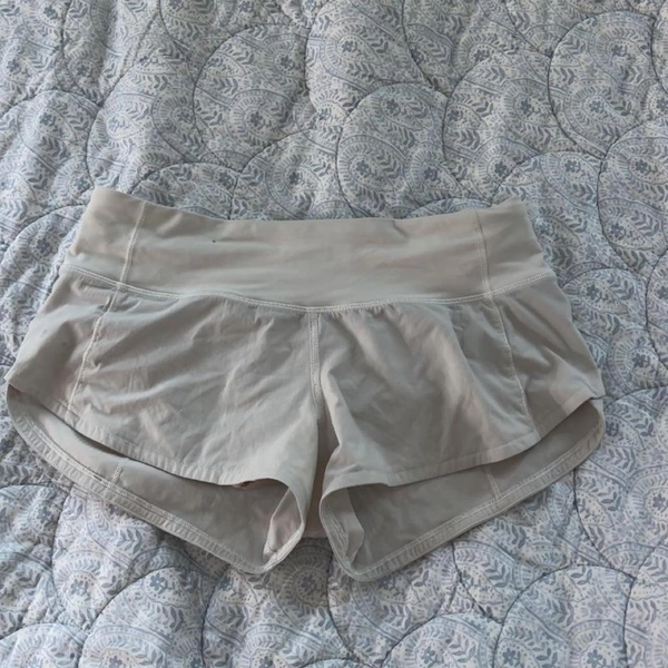 lululemon white speed ups 
- size 2
- 2.5 inch...