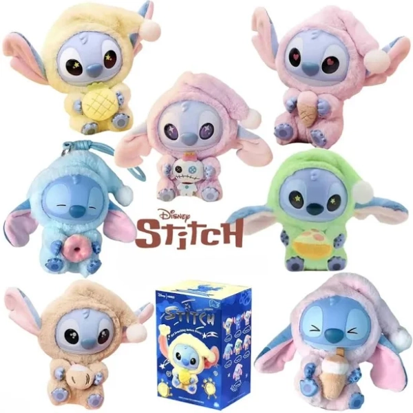 New Stitch Eat Blind Box Sleep Series Vinyl Blind Boxs Pendant Cute Lilo & Stitch Doll Mystery Box