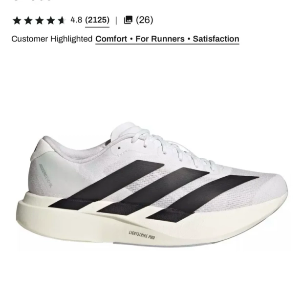 adidas Men's Adizero EVO SL Running Shoes