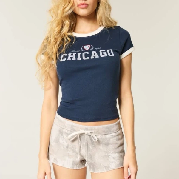 Women's Graphic Fleece Mini Shorts
