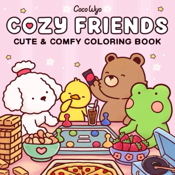 Cozy Friends: Cute & Comfy Coloring Book