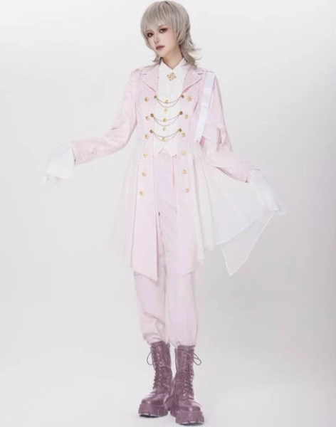 Sakura Pink Aristocrat Chic Cherry Blossom Jacquard Cape