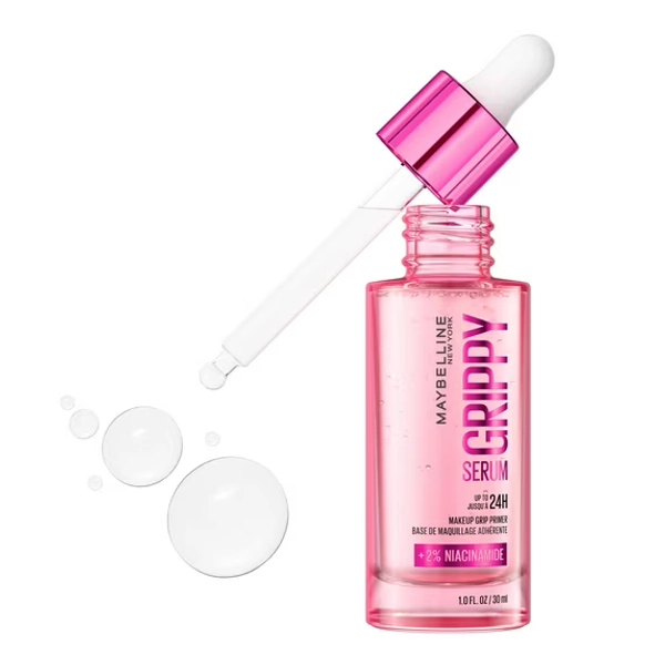 Maybelline Grippy Serum Makeup Grip Primer, 2% Niacinamide, 1 Kit
