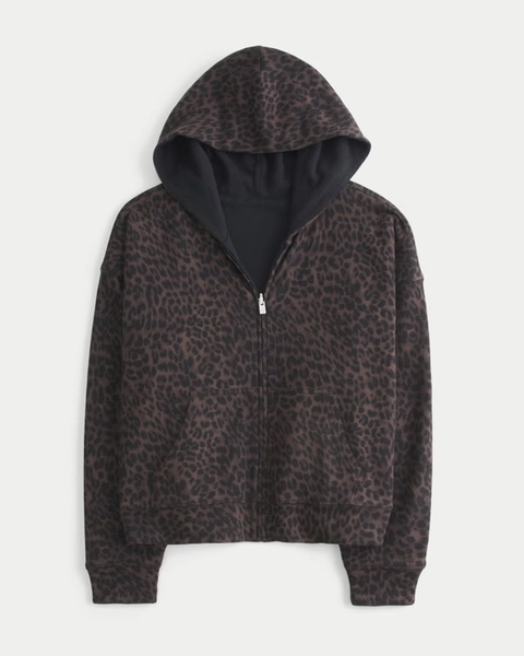 Hollister Feel Good Reversible Zip-Up Hoodie