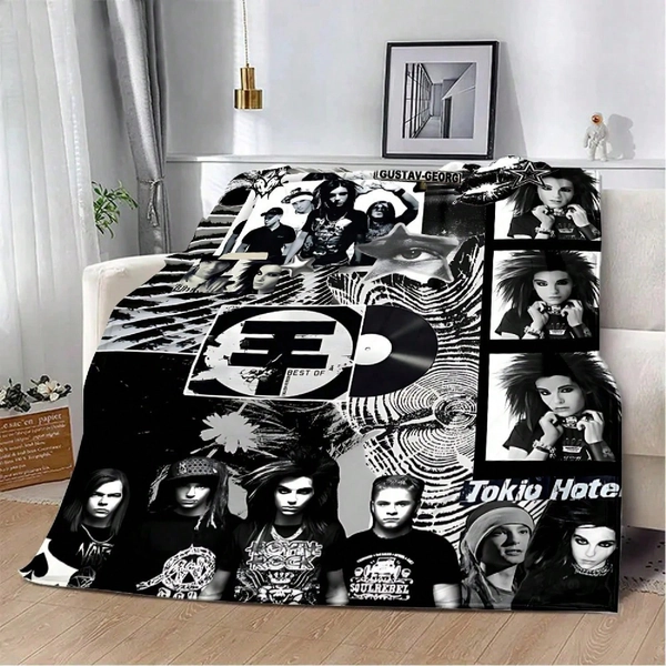 Tokio Hotel Band Printed Blanket Picnic Blankets Warm Blanket Soft And Comfortable Blanket Home Travel Birthday Gift