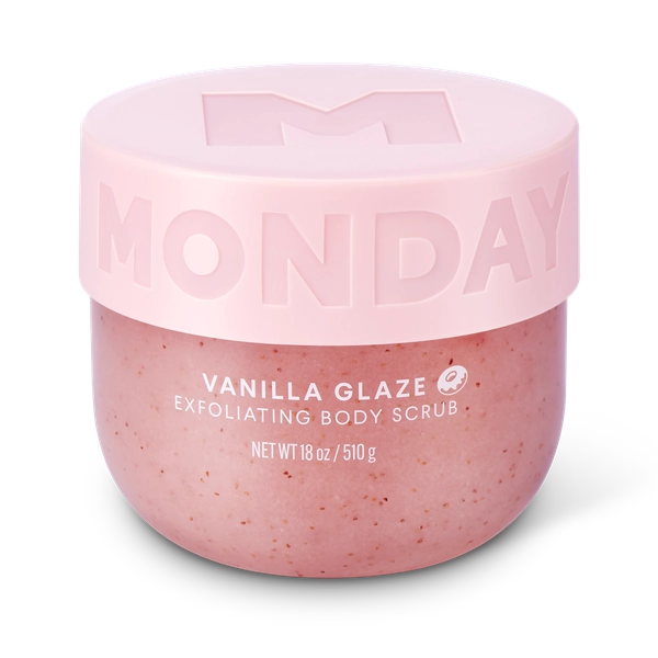 Monday Exfoliating Body Scrub, Vanilla Glaze, 18 OZ
