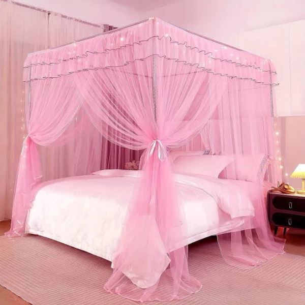 KingSo Roof Bed Canopy with Lights