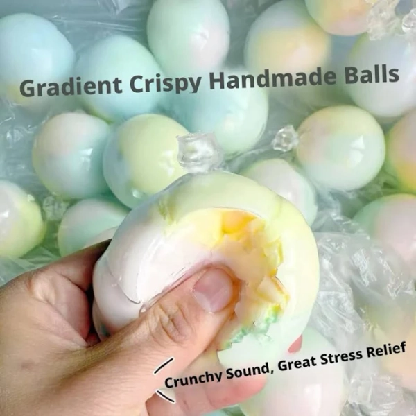 Wholesale Most Popular Asmr Waxcracking Clay Crispy Handcrafted tress Relief Ball low Rebound oft ensory Toys for Kids,2 Pieces