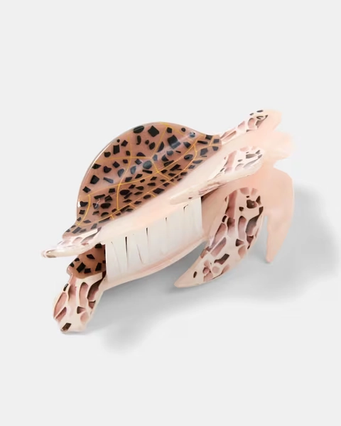 Brown Novelty Turtle Claw Hair Clip