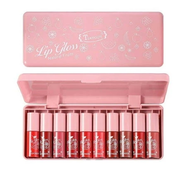 Mcolor 10 Colors Lip Tint Stain Set,Korean Velvet Watery Lip Stain,Multi-Use Lip and Cheek Tint,Long Lasting Non-Stick Cup Waterproof Lightweight Lip