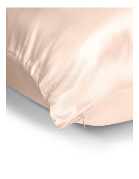 Luxury Satin Pillowcase Twin Pack with Gift Box in Champagne Pink