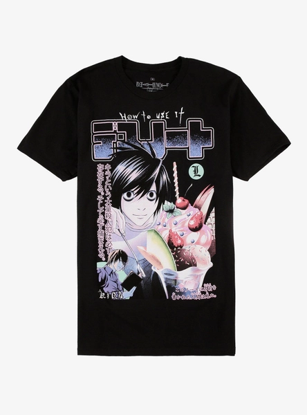 Death Note L Dessert Magazine Cover T-Shirt