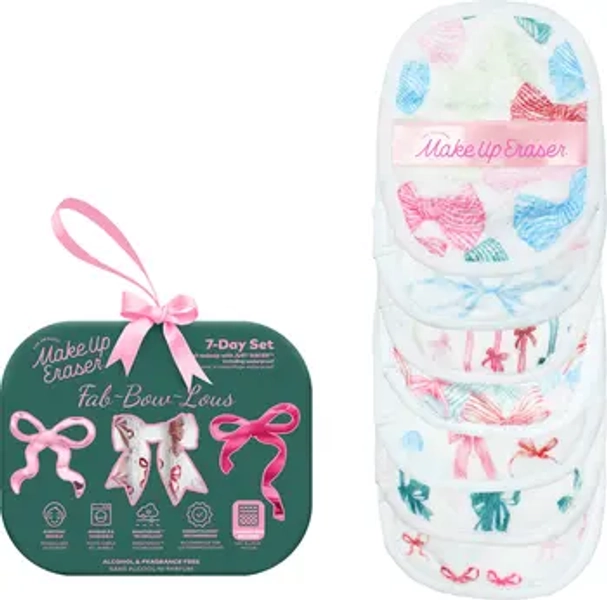 Fab-BOW-Lous 7-Day Reusable MakeUp Eraser Set