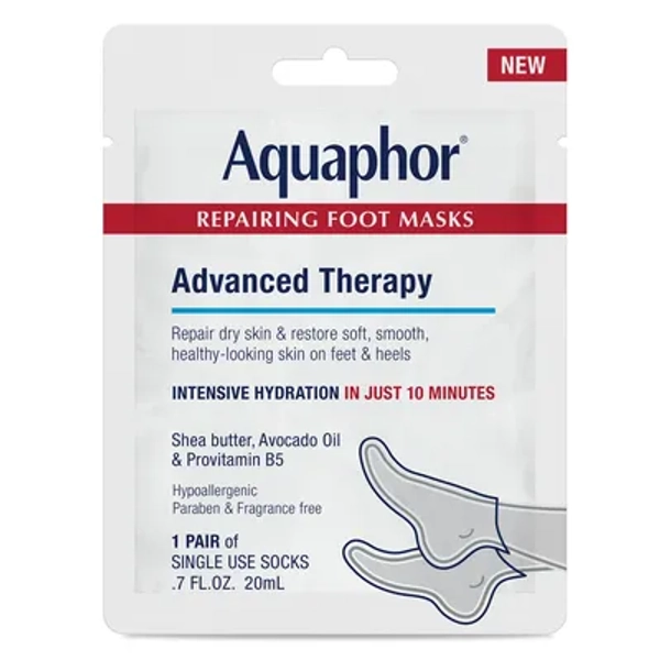 Aquaphor Advanced Therapy Repairing Foot Mask - 0.7 fl oz