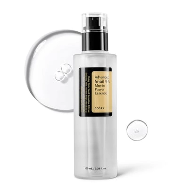 COSRX Advanced Snail 96 Mucin Power Essence 100ml | Snail Secretion Filtrate 96% | Skin Repair Serum | CPNP Registered, Korean Skin Care, Cruelty Free, Paraben Free, Alcohol Free 100 ml (Pack of 1)
