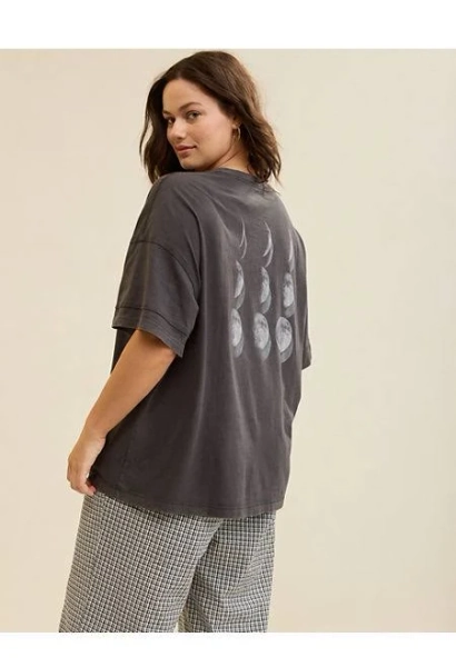 Aerie Women's Oversized Crew Boyfriend T-Shirt
