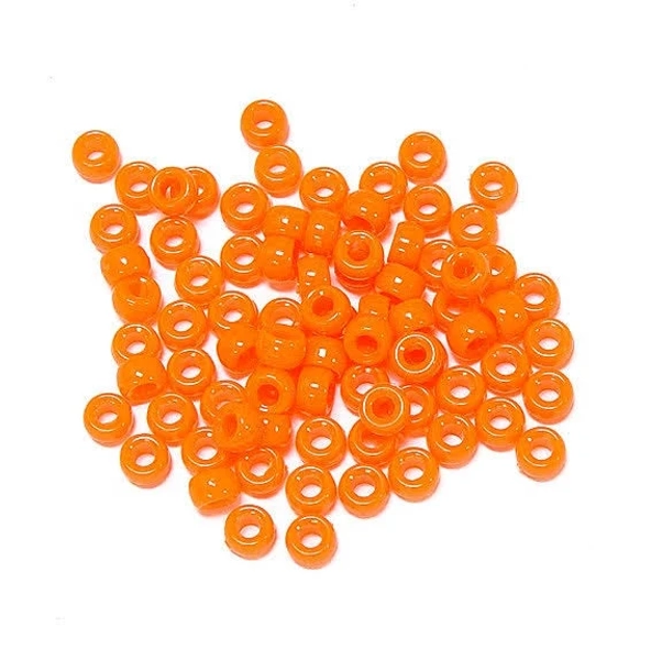 1,000 Neon Orange 6.5x4mm Mini Pony Beads for school church crafts decor kandi jewelry
