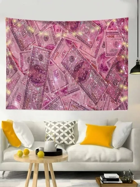 1pc Printed Tapestry, Modern Square Polyester Fiber Wall Hanging For Living Room, Bedroom Decoration, Flag For Room, Room Decor, Tapestry, Wall Decor,