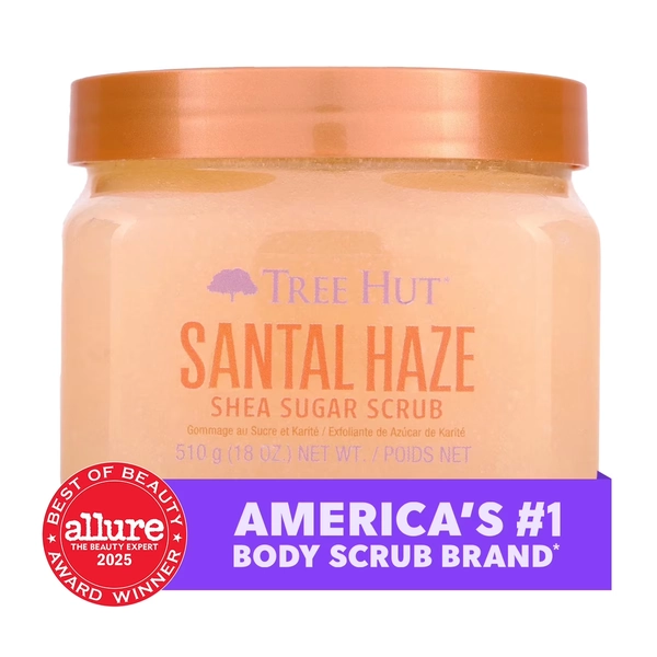 Tree Hut Santal Haze Shea Butter Sugar Body Scrub, 18 oz