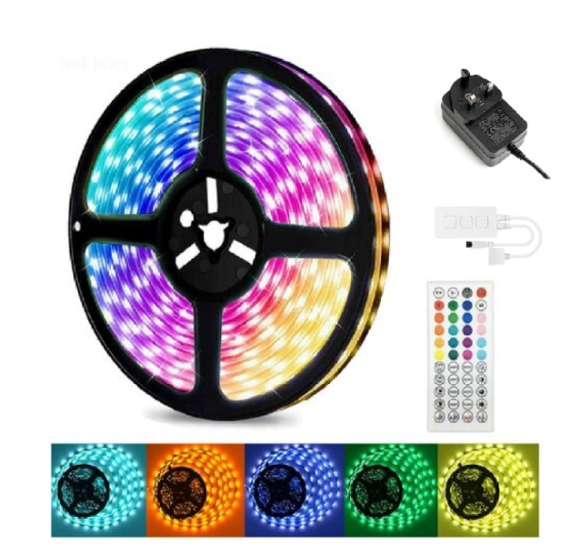 10M Smart RGB LED Strip Light - App-Controlled, 16 Colors, Dimmable TV Backlight