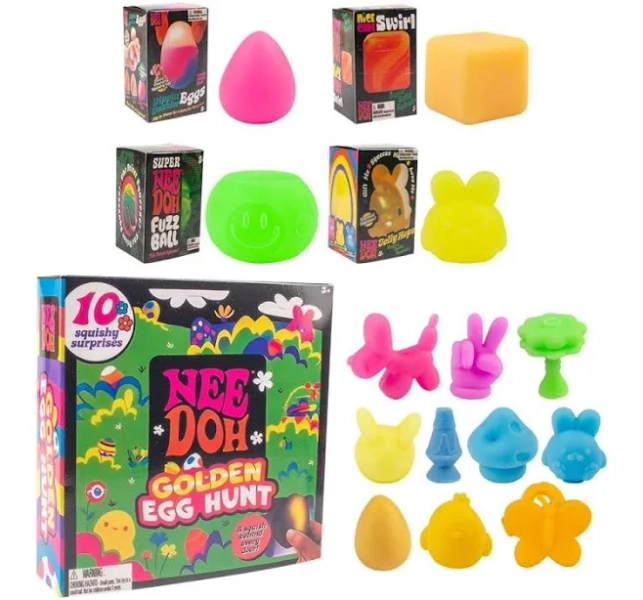 NeeDoh Golden Egg Hunt Mystery 10-Pack