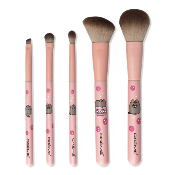 Pusheen 5 Piece Makeup Brushes Sweet Strawberry