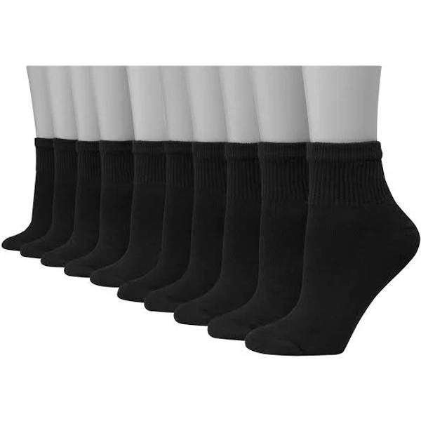 Hanes Women's Athletic Ankle Socks