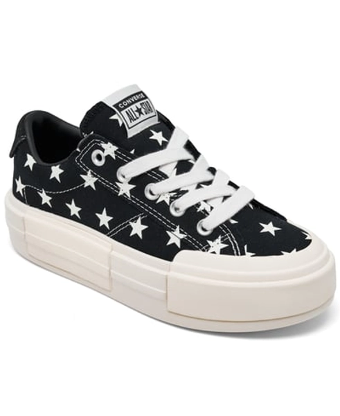 Converse Women's Chuck Taylor All Star Cruise Archive Stars Casual Sneakers from Finish Line - Black, Vintage White