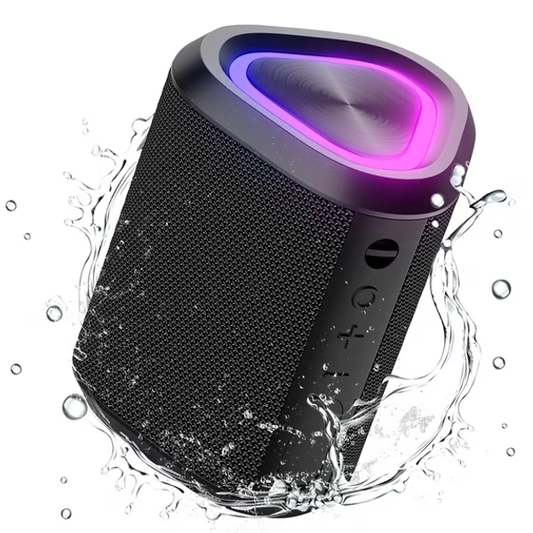 Outdoor Indoor Bluetooth Speaker, 24H Playtime Portable Home Wireless Bluetooth 5.0 Speaker with Stereo Bass, up to 100 ft Bluetooth Range, IPX7 Waterproof Mini Bluetooth Speaker