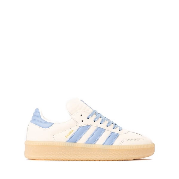 adidas Samba XLG Athletic Shoe - Big Kid - Wonder White / Ash Blue / Gum