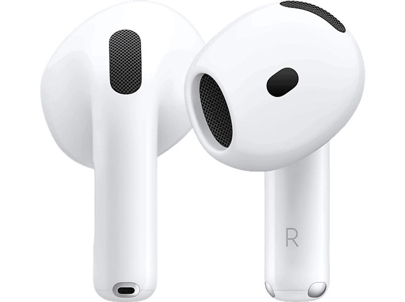 APPLE AirPods 4 mit Aktiver Geräuschunterdrückung, In-ear Kopfhörer Bluetooth Weiß