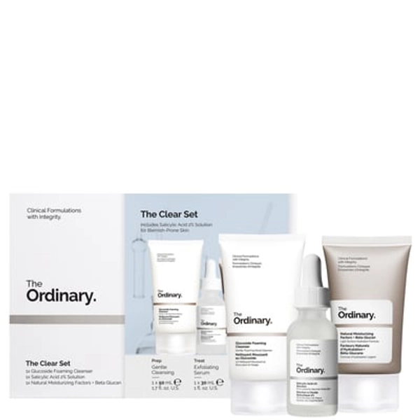 The Ordinary The Clear Set for Blemish-Prone Skin with Salicylic Acid (Worth £17.60)