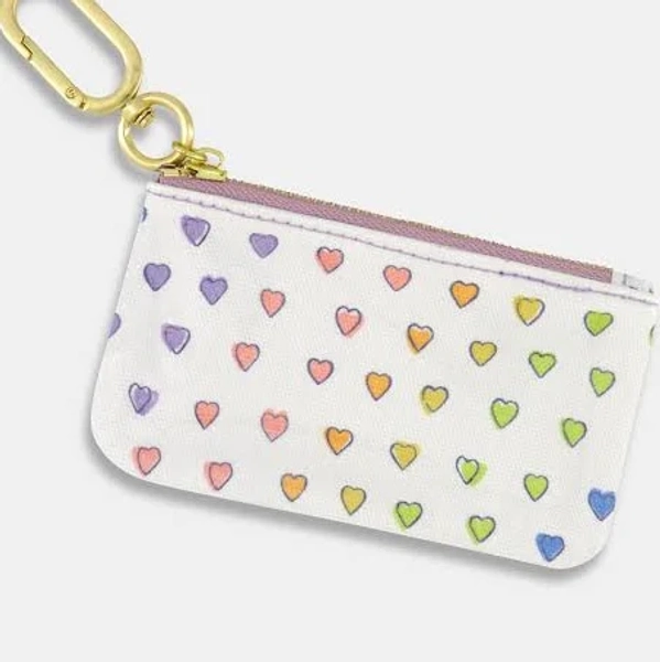 Roller Rabbit Disco Hearts Cotton Pouch