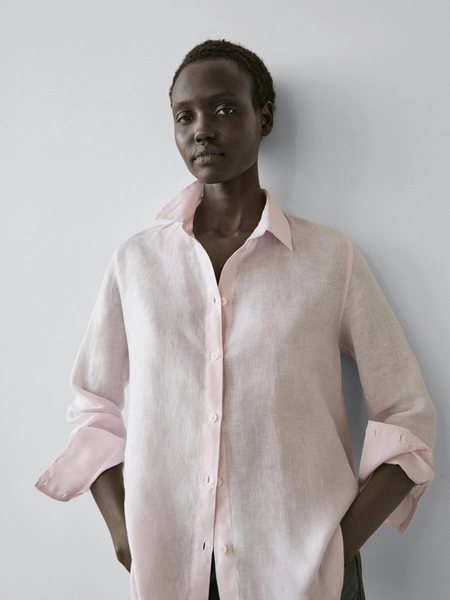 Chemise fluide 100 % lin 