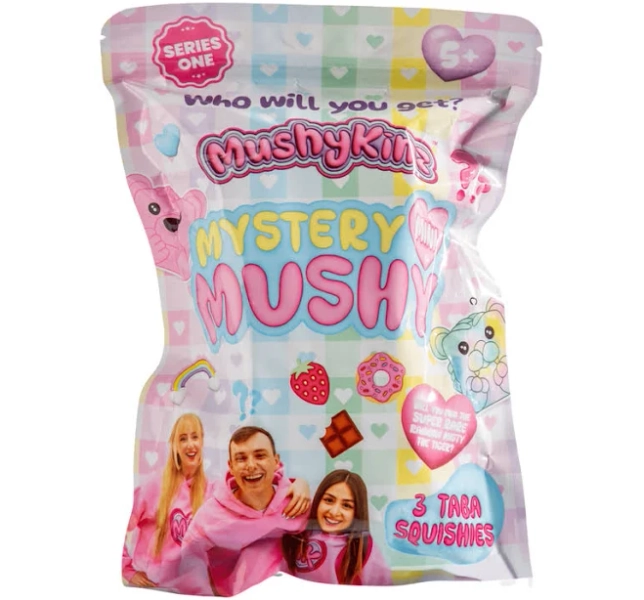 MushyKinz Mystery 3 Pack Squishy Collectible Figure