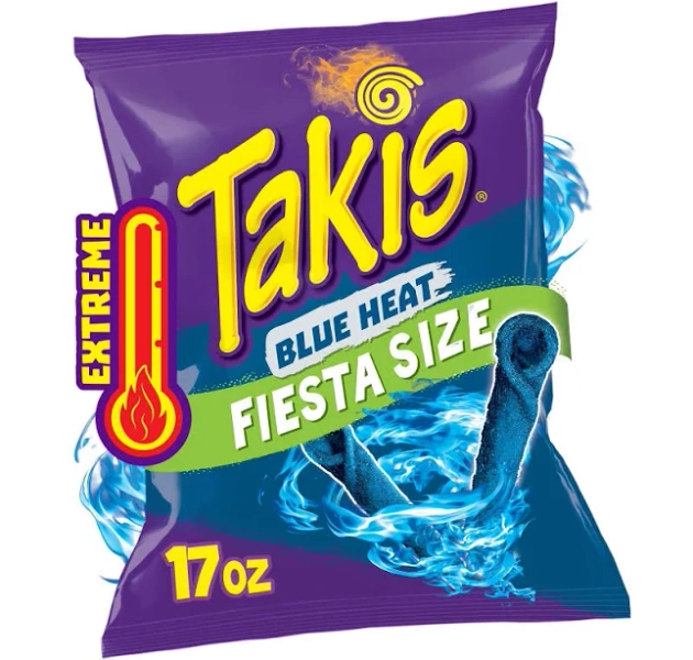 Takis Blue Heat Extreme Fiesta Size Tortilla Chips
