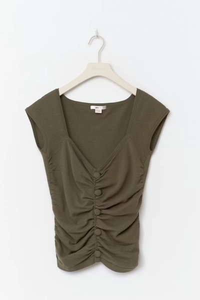 14+ knitted ruched top
