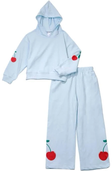 Tween Diva Big Girls Cherries Hoodie and Pants Set