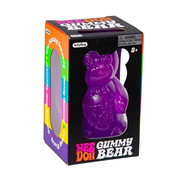 Schylling Gummy Bear NeeDoh Squishy Fidget Toy Multicolor 1ct