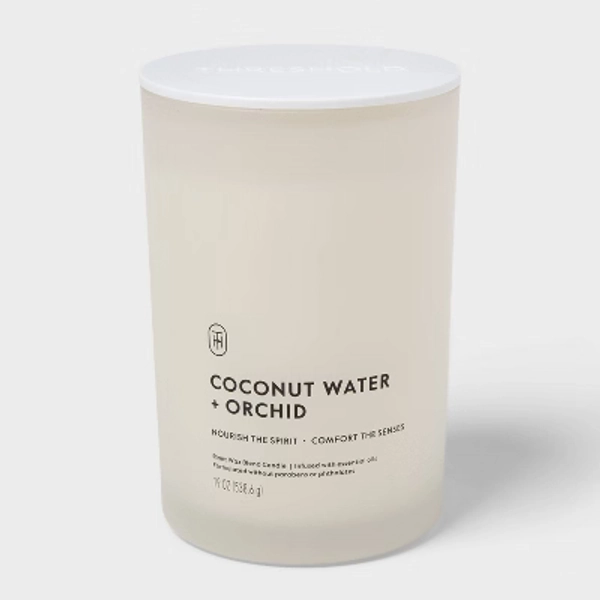 2 Wick Glass Coconut and and Orchid Jar Candle 19oz - Threshold™