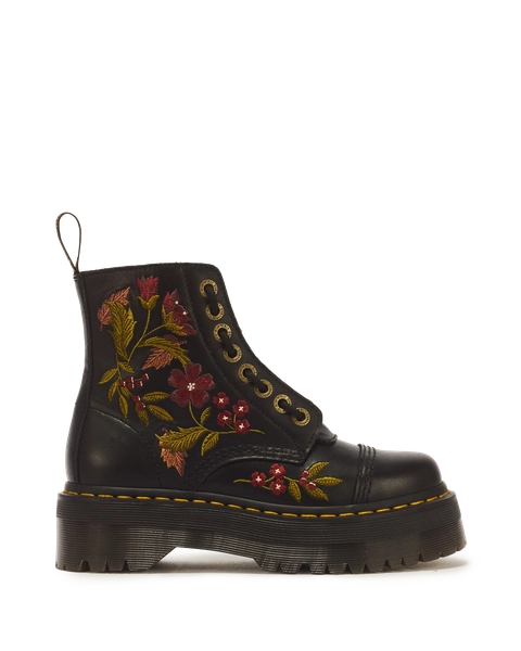 Sinclair Floral Wanama Leather Lace Up Boots — 3