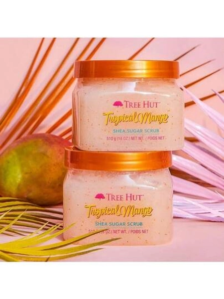 Tree Hut Shea Sugar Scrub Coco Colada, 18 Oz, Ultra Hydrating And Exfoliating Scrub For Nourishing Essential Body Care